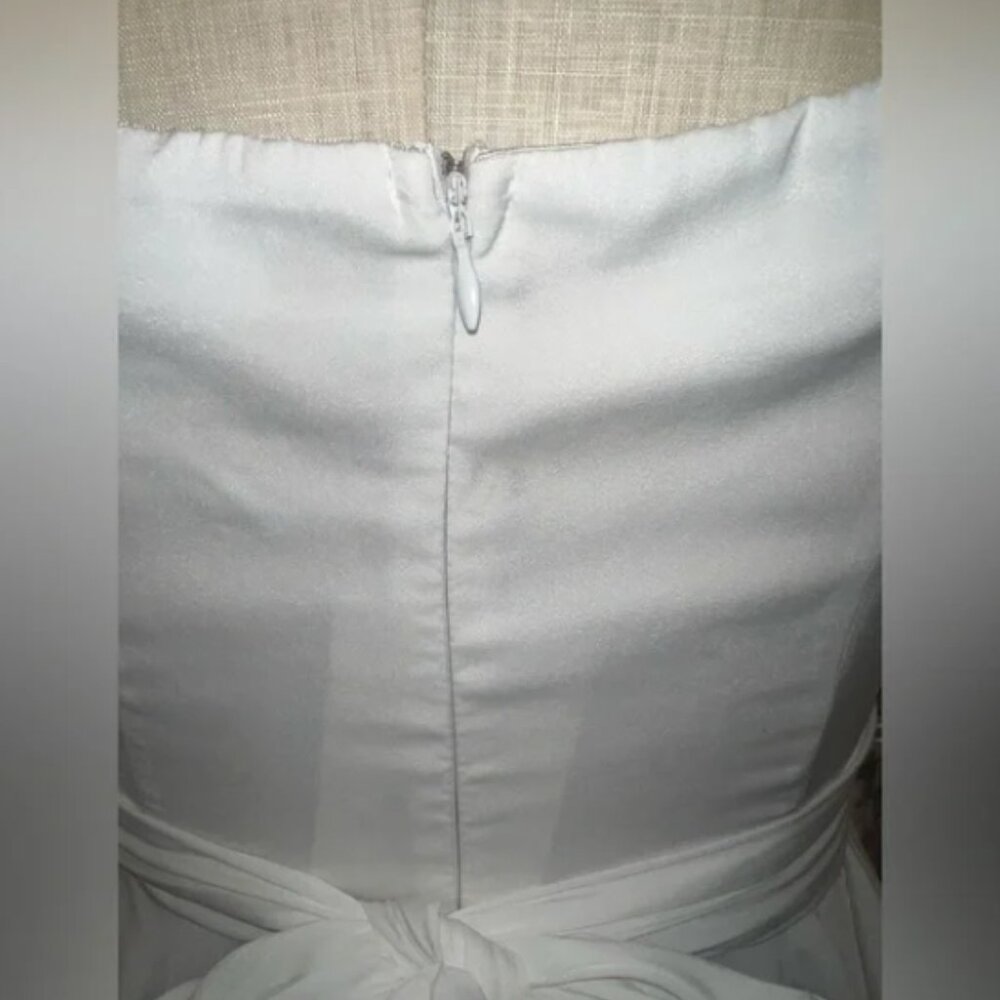 Saints + Secrets Elegant White Off-Shoulder Romper - Picture 9 of 10
